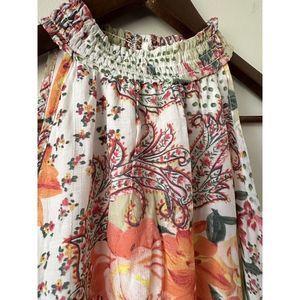 Mlle Gabrielle Summer Dress Small Colorful Floral Paisley Patchwork Lined‎